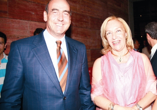 The Minister of Culture Giorgos Voulgarakis with Lila de Chaves